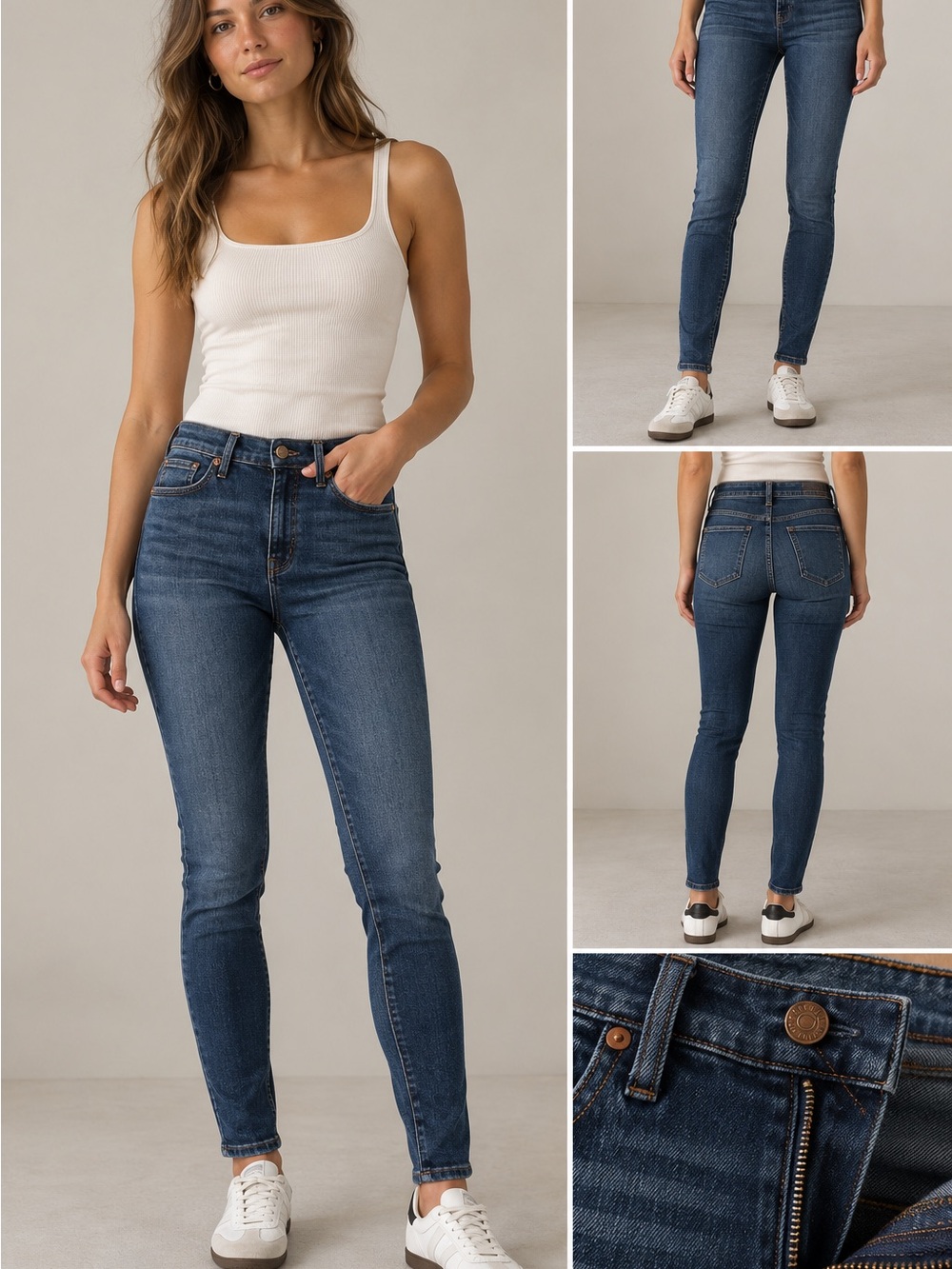 Madewell Skinny Jeans in Medium Blue Wash